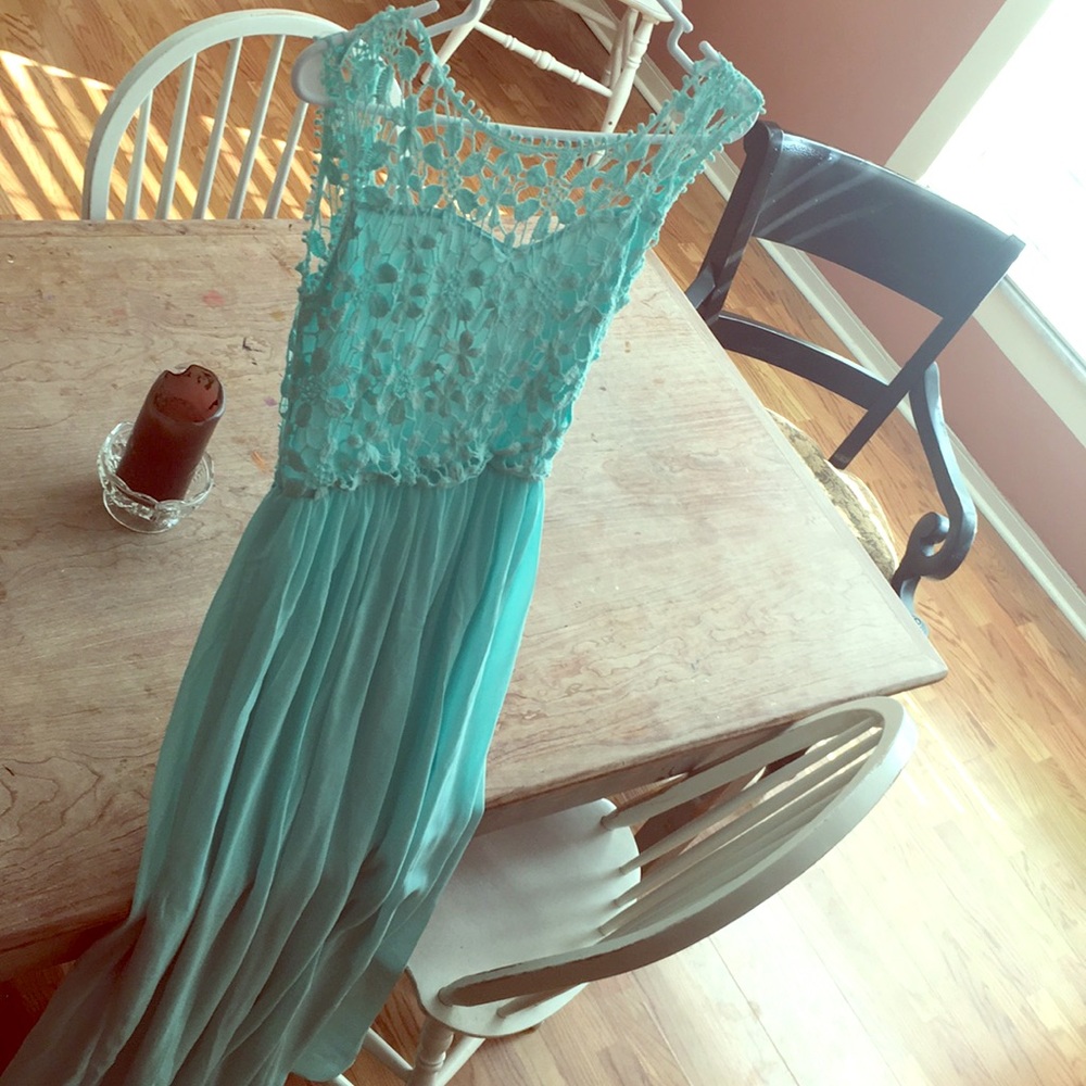 Mint Long Dress
